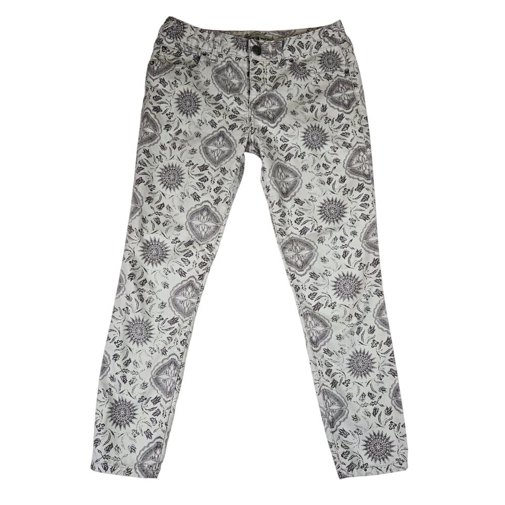 Free People Sundial Fun Print Jeans Womens size 26 0693 - Picture 2 of 11